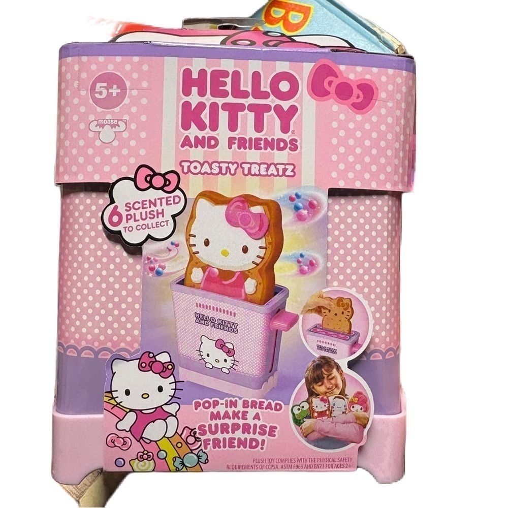 Hello Kitty Toasty Treatz Scented Plush Toy - Pink NEW Bread Toaster Stuffed